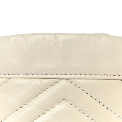 Gucci Calfskin Matelasse Mini GG Marmont 2.0 Bucket Bag White 10 of 11