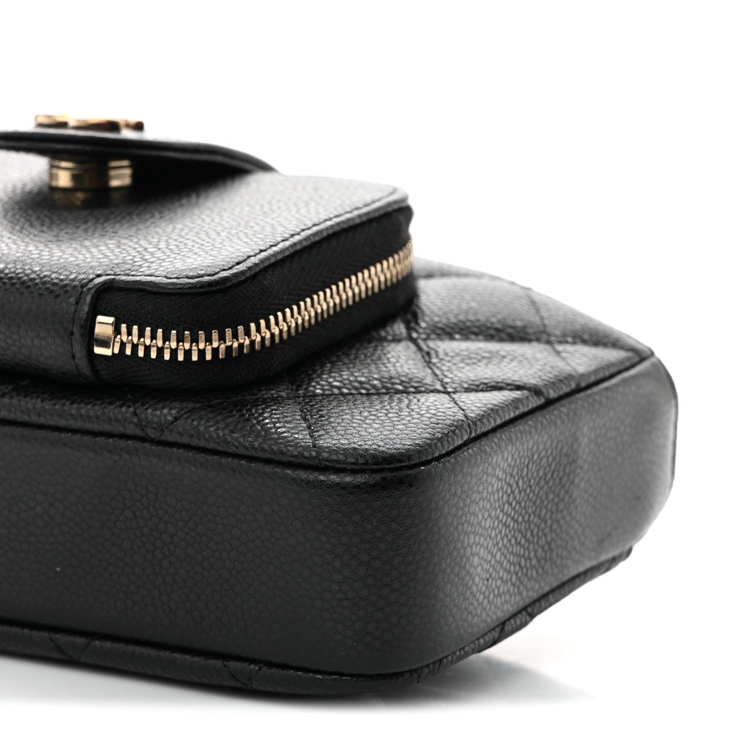 Chanel Caviar Quilted Business Affinity Phone Holder With Chain Black 11 of 11