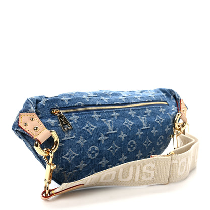 Louis Vuitton Monogram Denim High Rise Bumbag Blue 3 of 9