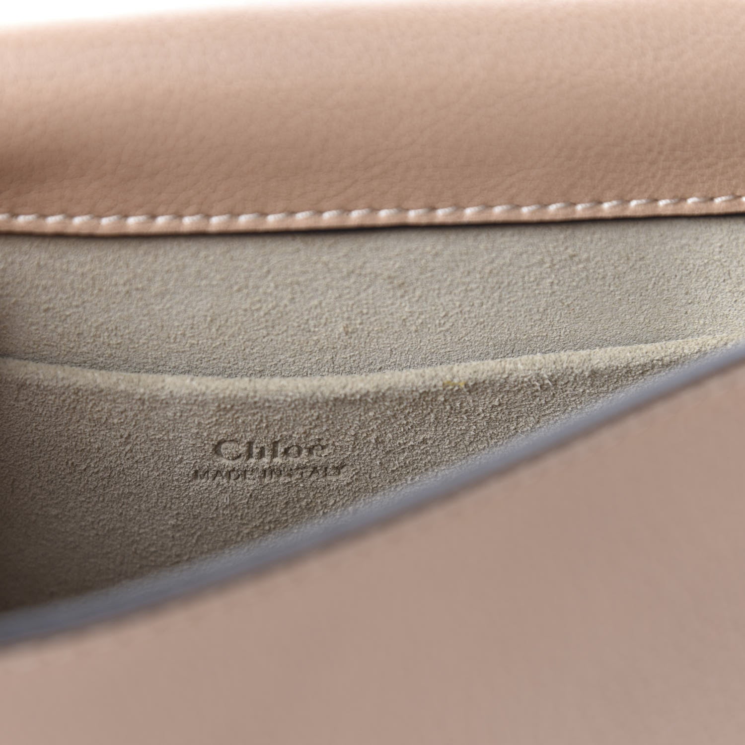 Chloe Calfskin Suede Small Nile Bracelet Bag Biscotti Beige 8 of 9