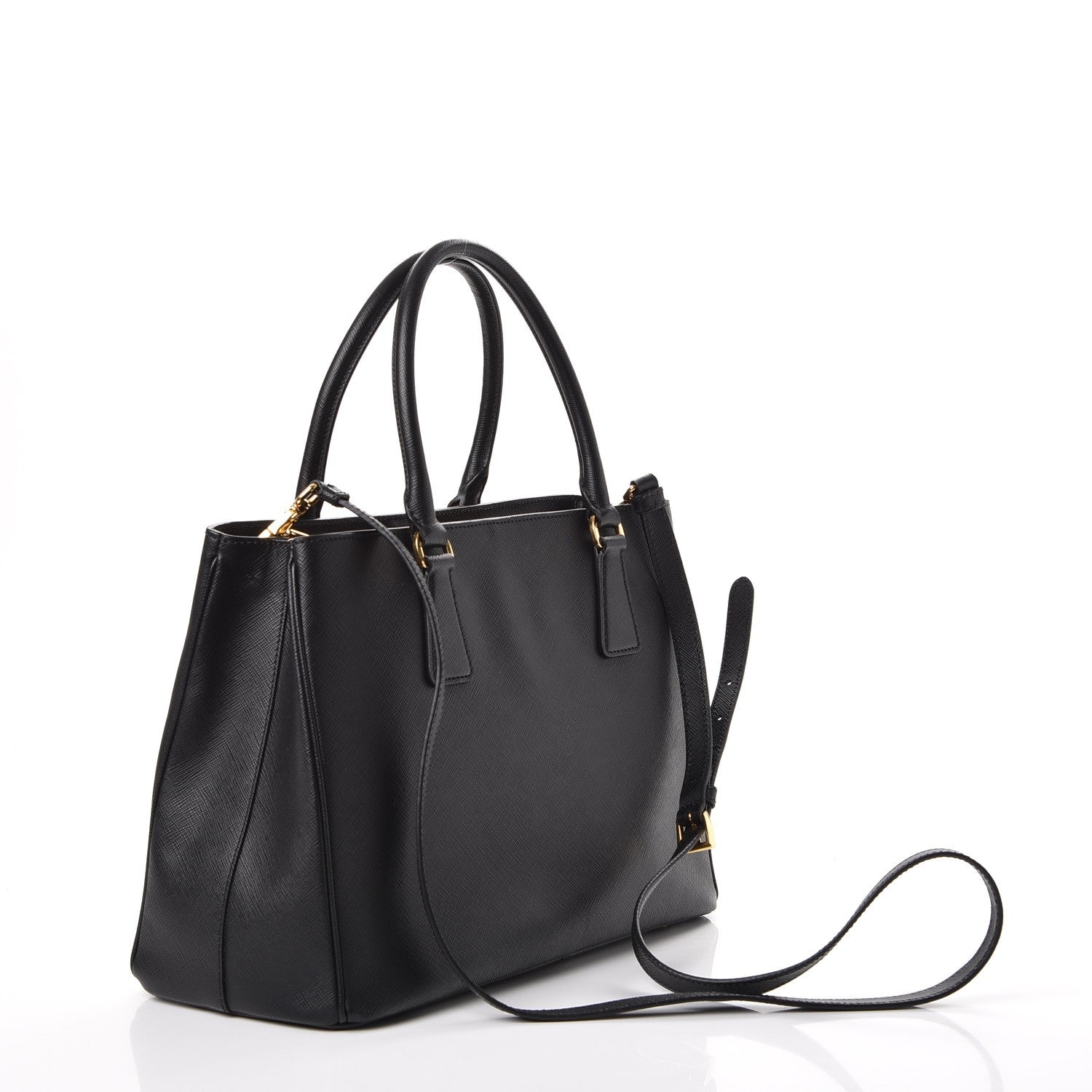 Prada Saffiano Lux Small Tote Nero Black 3 of 9