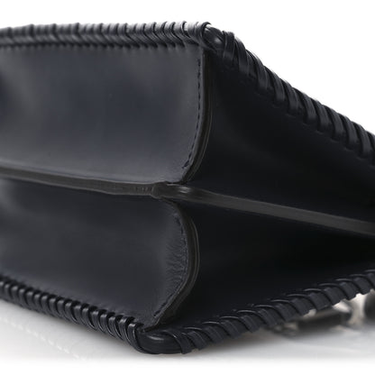 Fendi Vitello King Shiny Nappa Intreccio Petite Peekaboo I SEE U Satchel Midnight 11 of 12