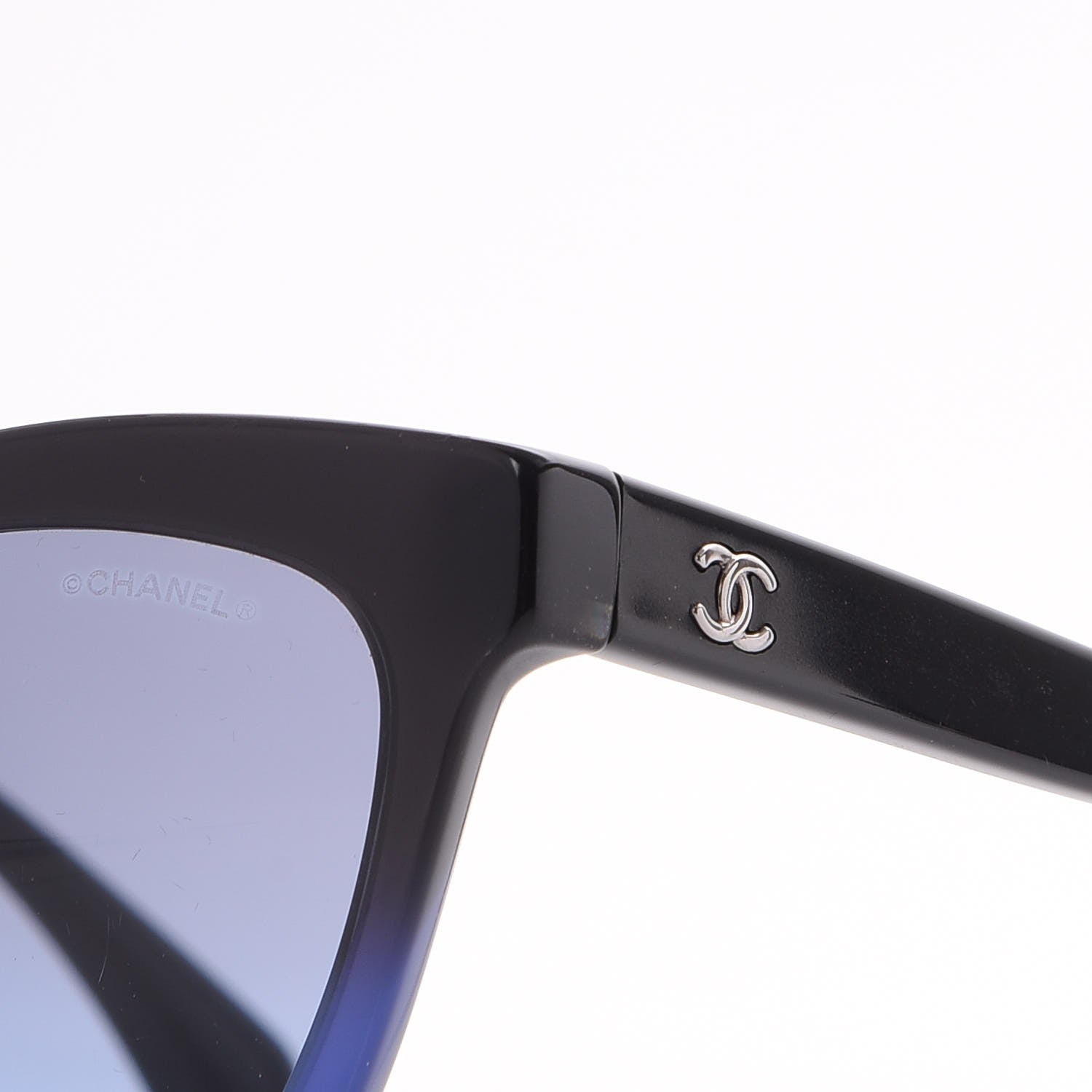Chanel Acetate CC Cat Eye Summer Sunglasses 5350 Black 8 of 9