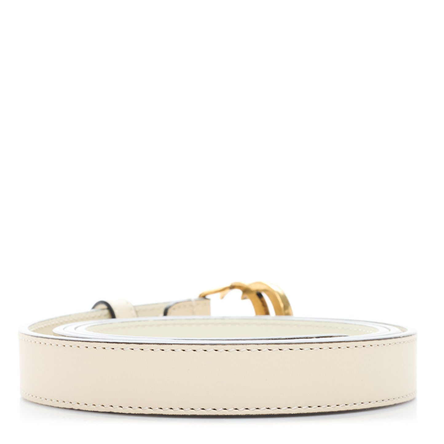 Calfskin Double G 20mm Belt 105 42 Mystic White