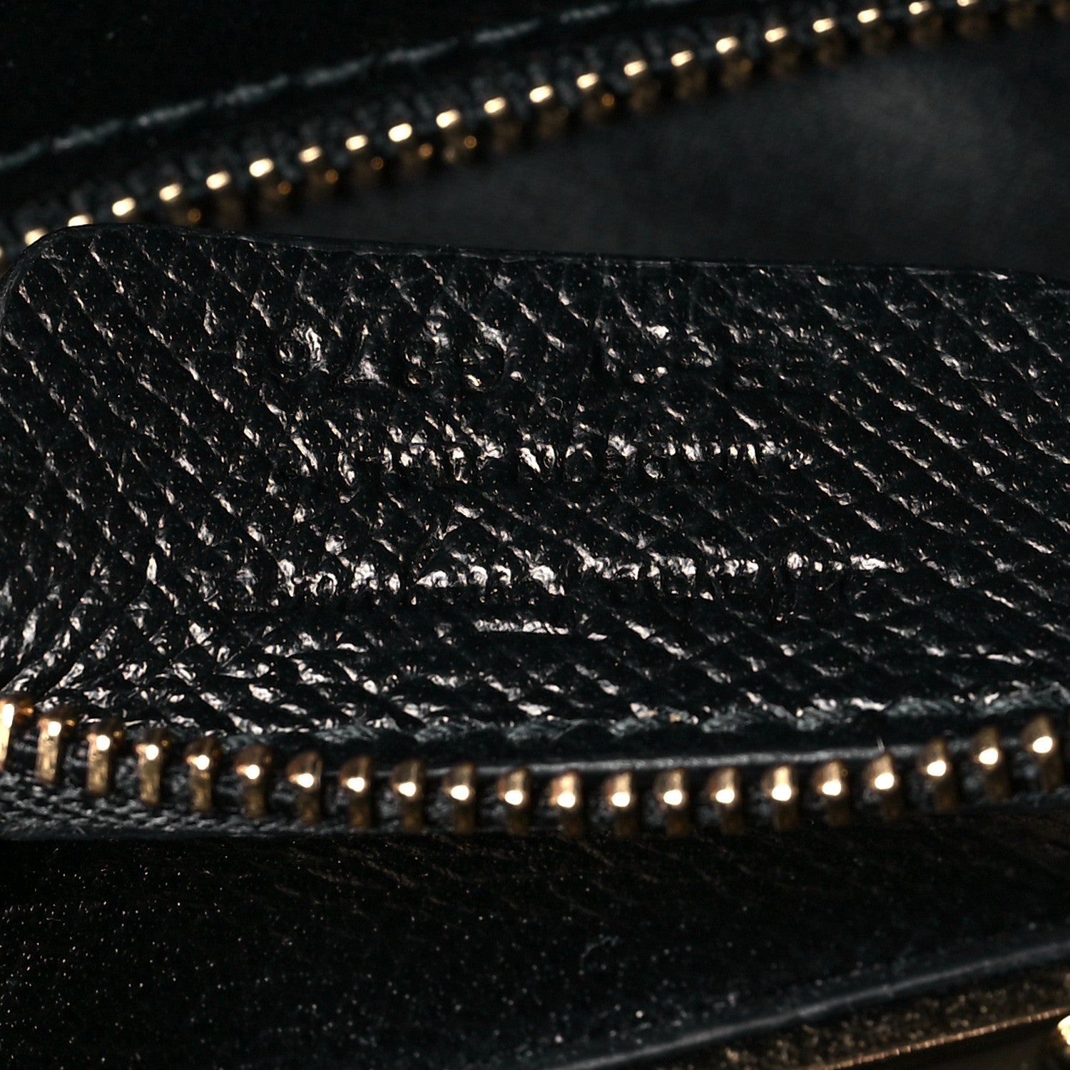 Salvatore Ferragamo Hammered Calfskin Today Satchel Black 9 of 10