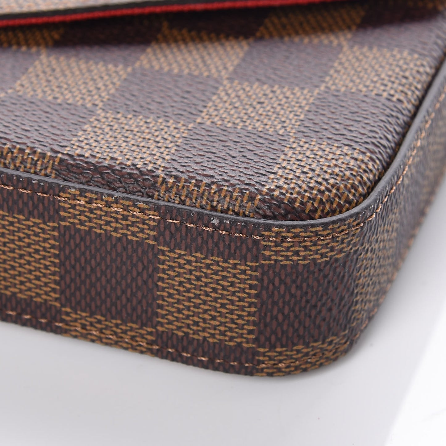 Damier Ebene Pochette Felicie Chain Wallet
