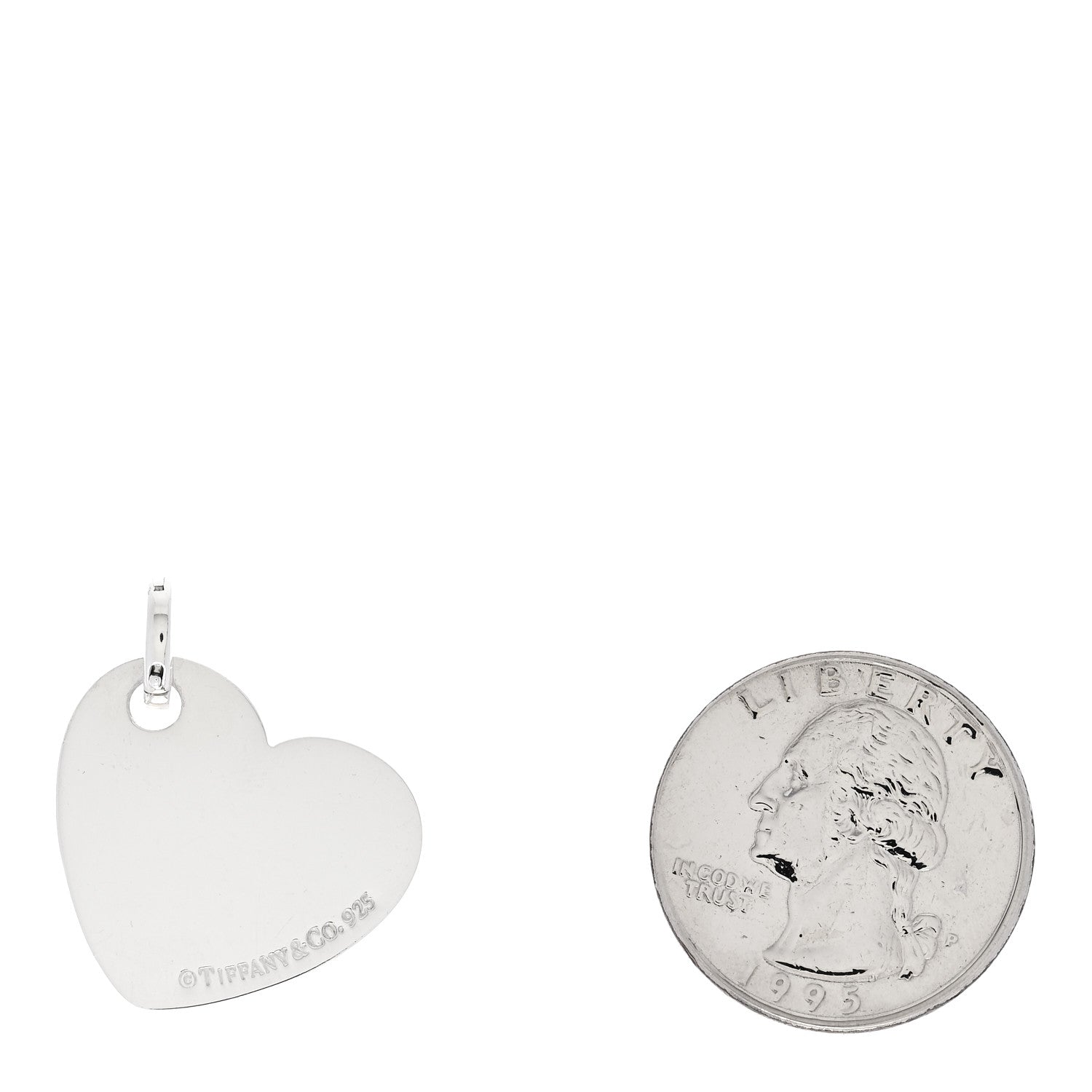 Tiffany Sterling Silver Return to Tiffany Heart Charm 2 of 3