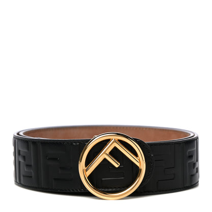 Fendi Calfskin F is Fendi FF 1974 Embossed Belt 90 36 Black 1 of 6