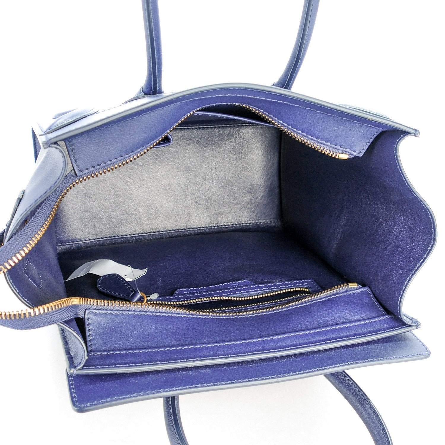Celine Smooth Calfskin Micro Luggage Ink 5 of 8