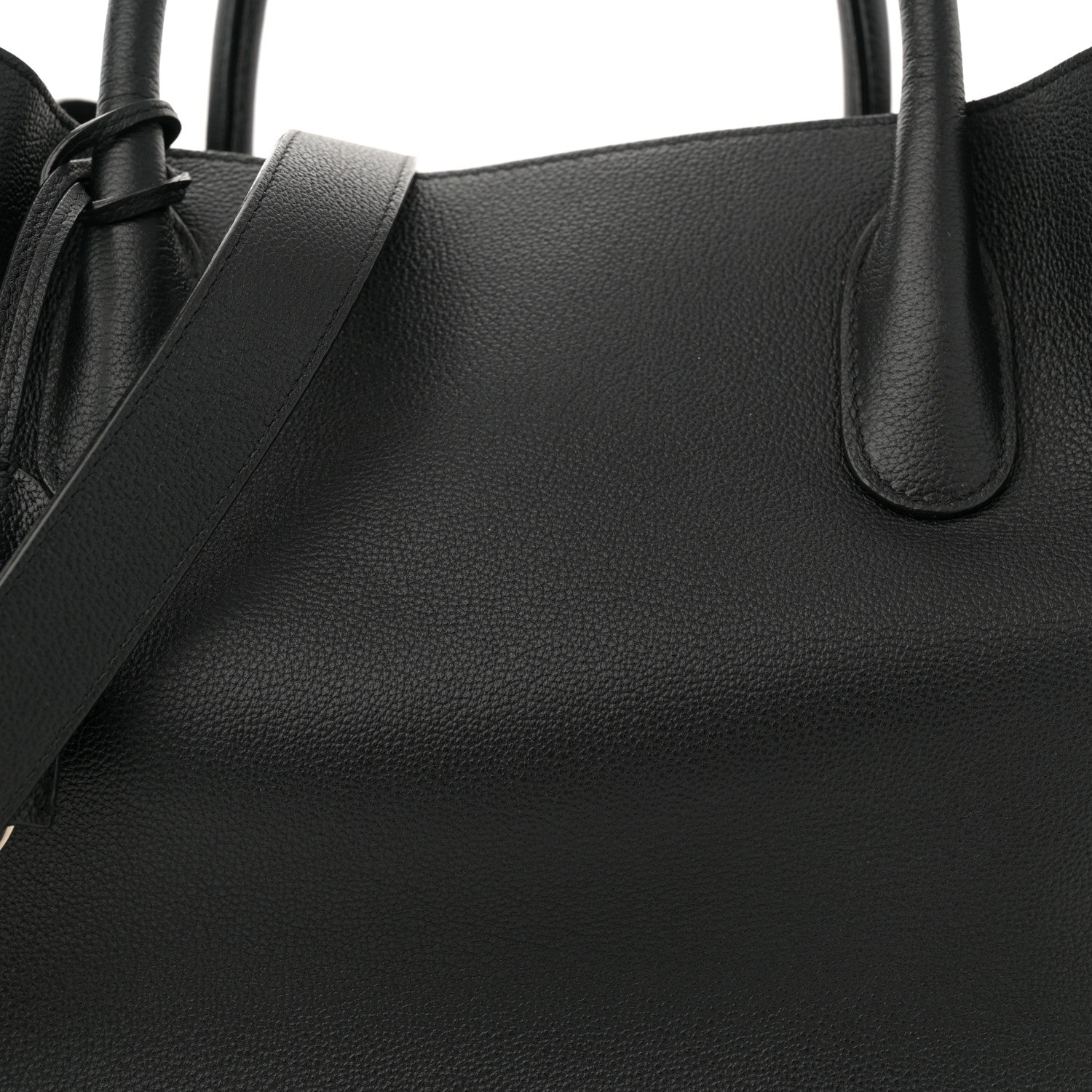 Christian Dior Supple Grained Calfskin Large Open Bar Tote Black 8 of 14