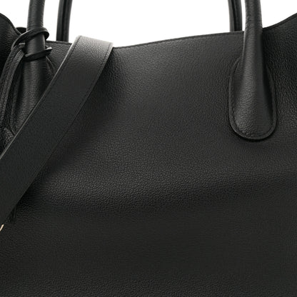 Christian Dior Supple Grained Calfskin Large Open Bar Tote Black 8 of 14