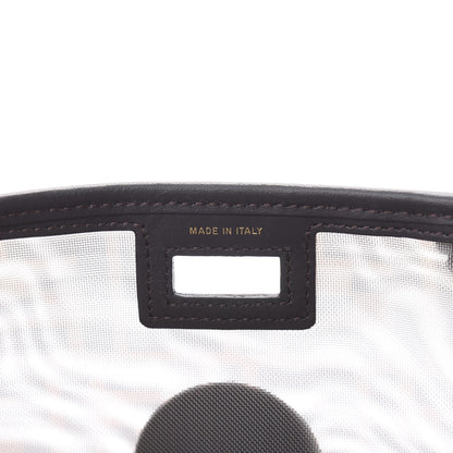 Fendi Mesh Vitello Century FF 1974 Mini Peekaboo Defender Cover Marrone Black Ebano 7 of 10