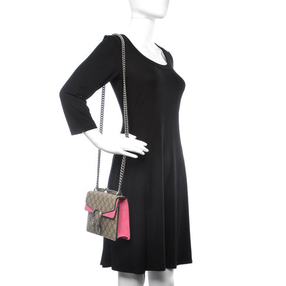 Gucci GG Supreme Monogram Mini Dionysus Shoulder Bag Pink 3 of 19