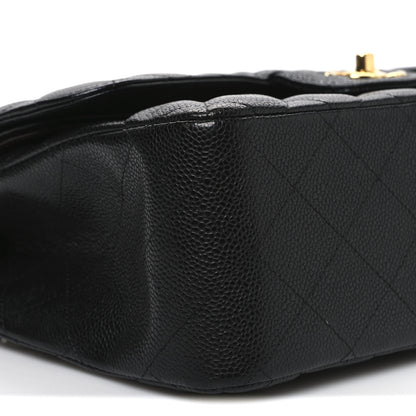 Chanel Caviar Quilted Jumbo Double Flap Black 8 of 11