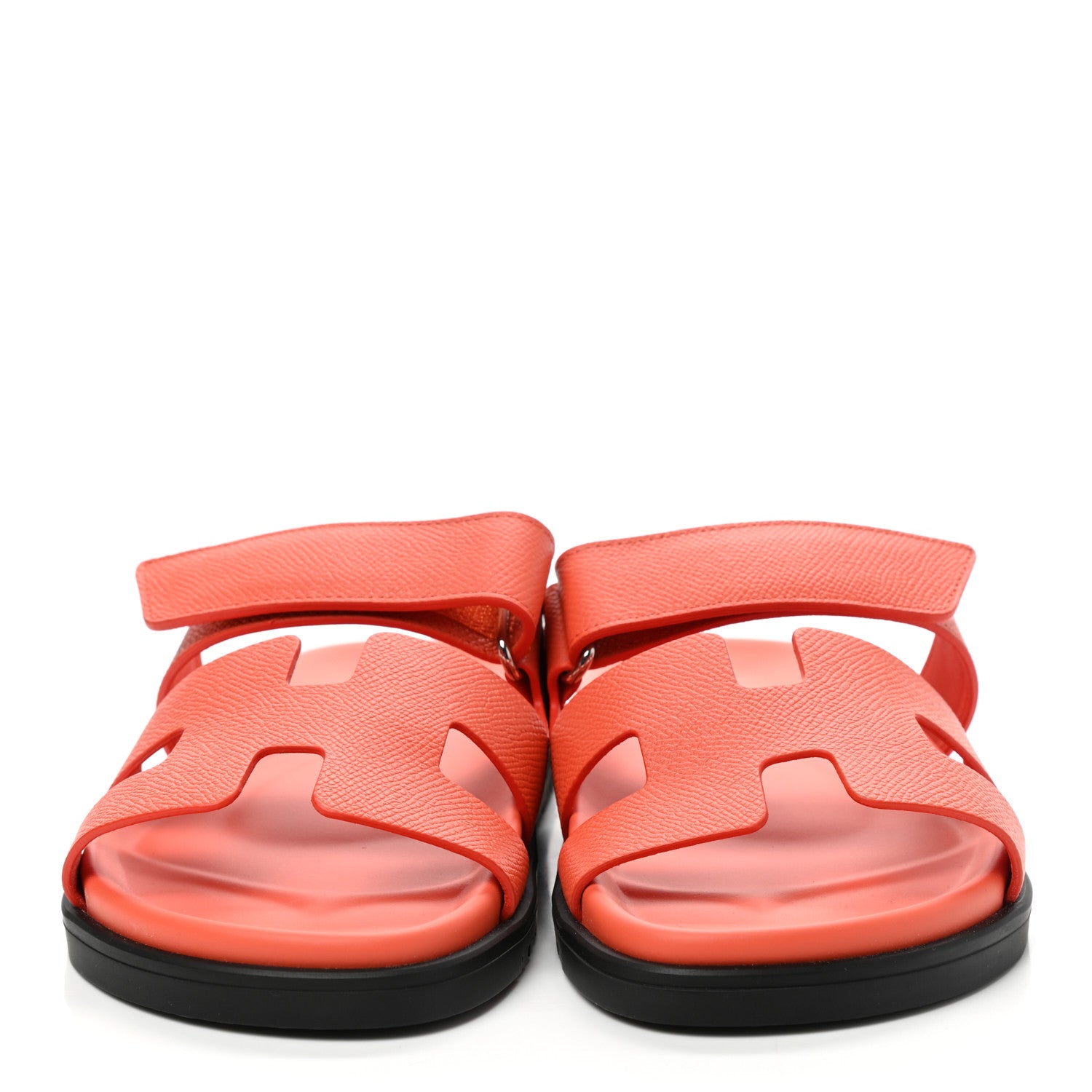 Hermes Epsom Womens Chypre Sandals 37 Rose Sorbet 2 of 9