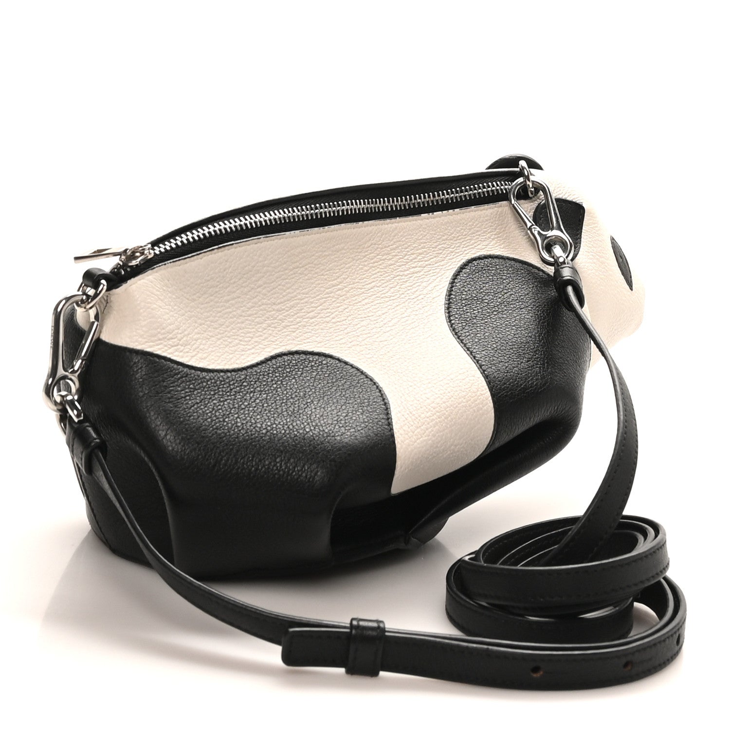 Loewe Calfskin Panda Crossbody Black White 3 of 10