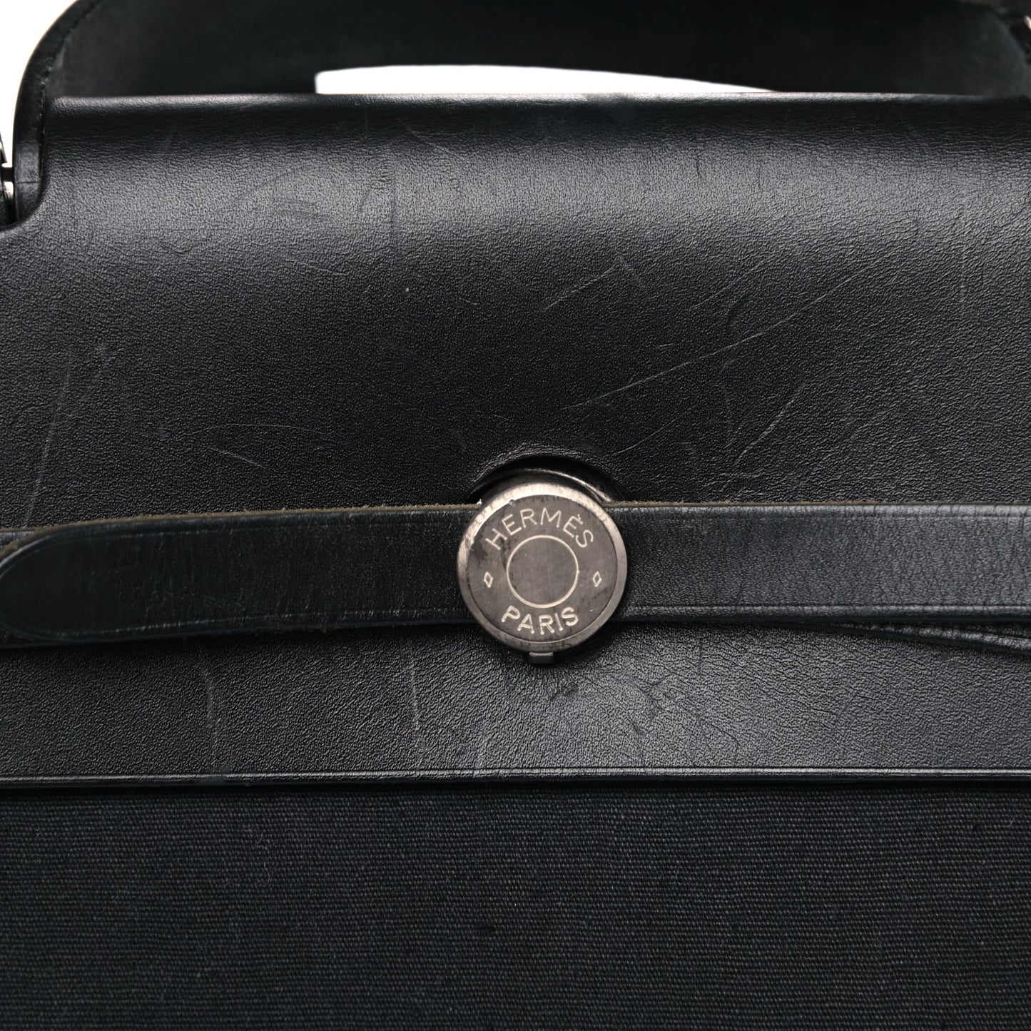 Toile Vache Calfskin Herbag 39 MM Black