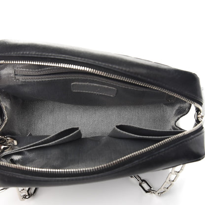 Chanel Lambskin Vertical Quilted Mademoiselle Small Camera Case Black 5 of 15
