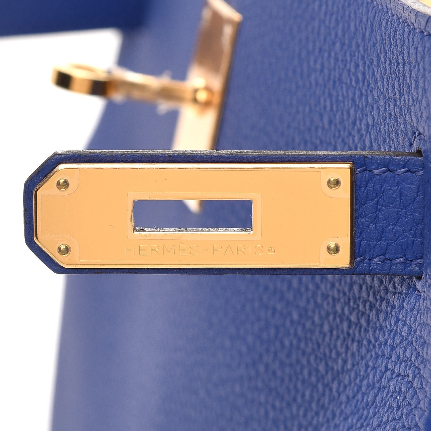Hermes Togo Kelly Retourne 28 Bleu Electrique 6 of 32