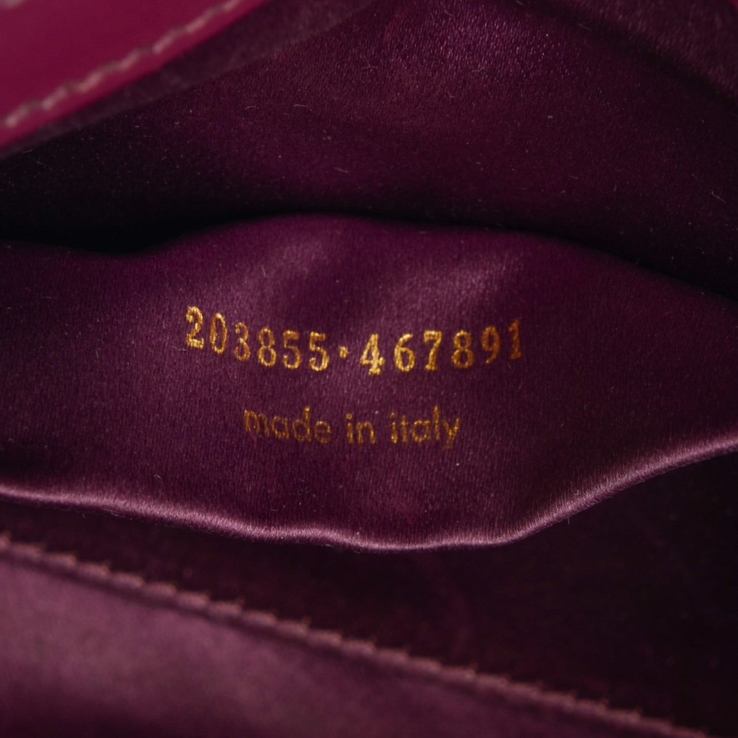 Textured Patent Monogram Large Belle De Jour Clutch Burgundy