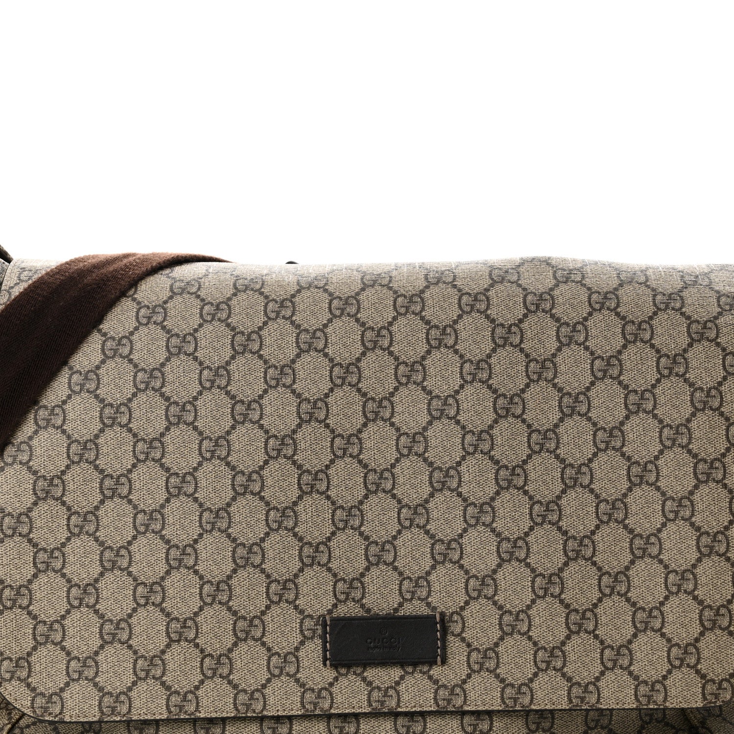Gucci GG Plus Monogram Messenger Diaper Bag Dark Brown 9 of 16