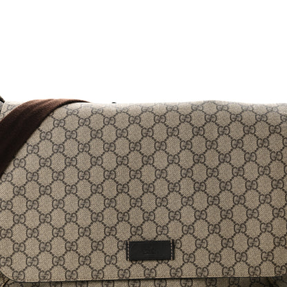 Gucci GG Plus Monogram Messenger Diaper Bag Dark Brown 9 of 16