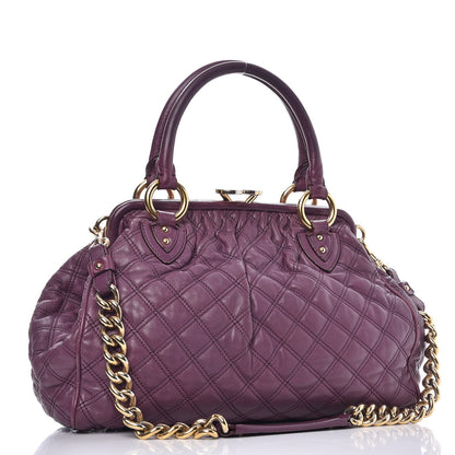 Marc Jacobs Calfskin Quilted Stam Purple 4 of 23