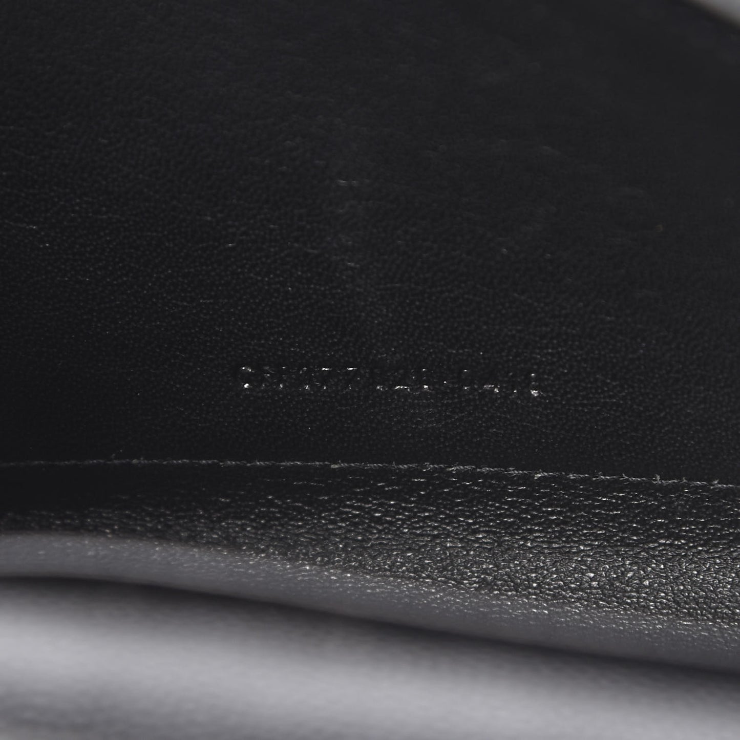 Grain De Poudre Matelasse Chevron Monogram Chain Wallet Black