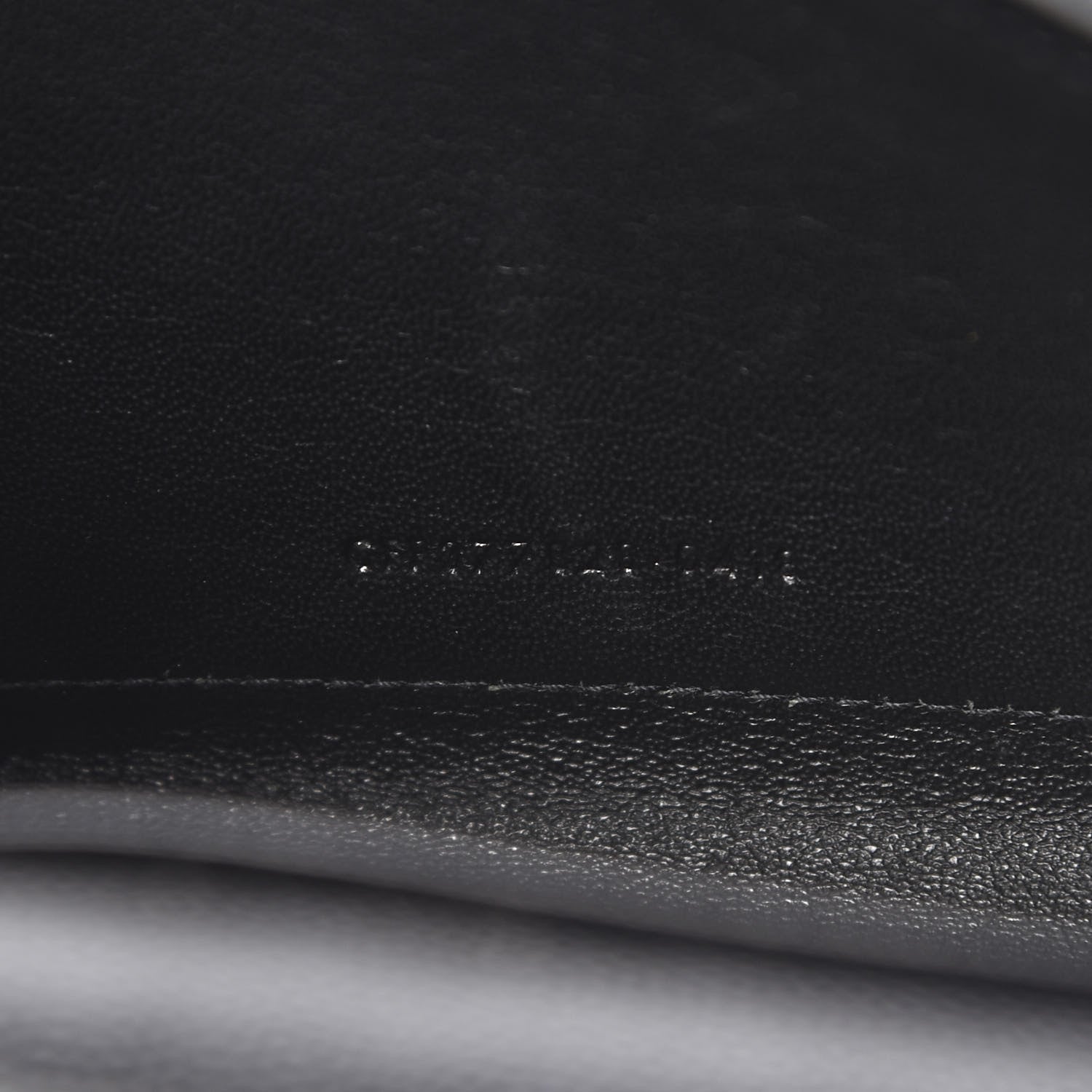 Saint Laurent Grain De Poudre Matelasse Chevron Monogram Chain Wallet Black 6 of 10