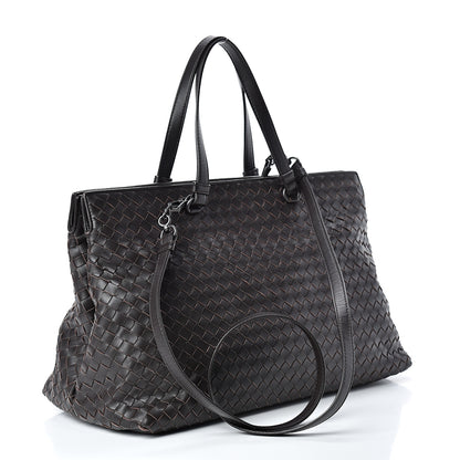 Bottega Veneta Nappa Intrecciato Large Top Handle Tote Ebano 2 of 13