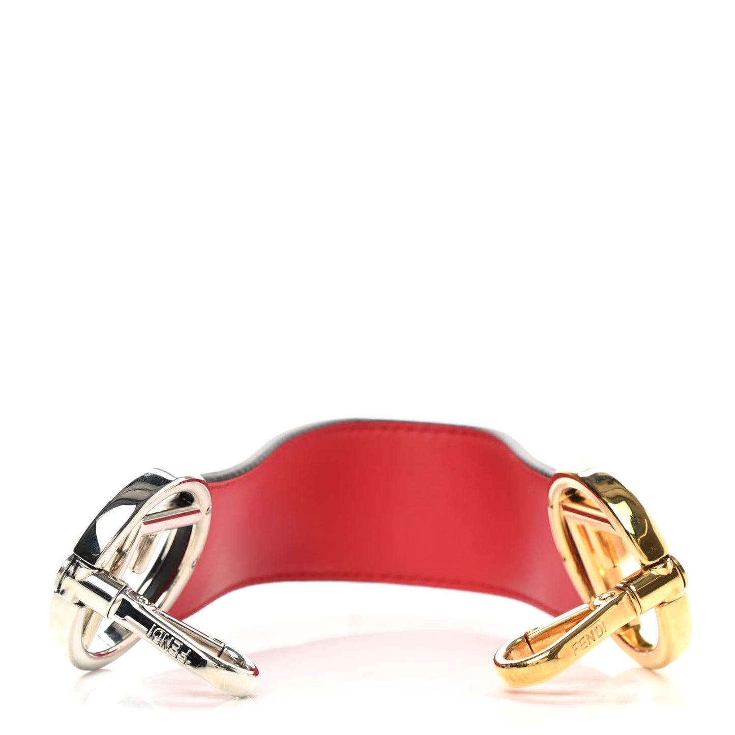 Calfskin F is Fendi Strap You Red
