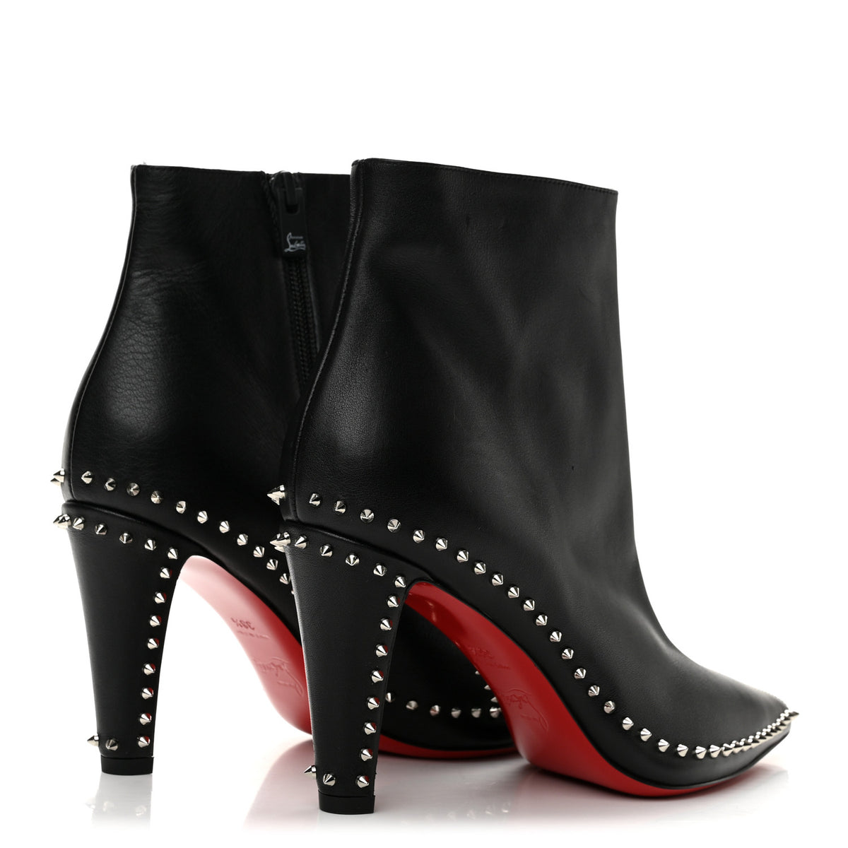 Calfskin Hongroise 85 Ankle Boots 38.5 Black
