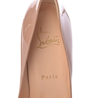 Christian Louboutin Patent Pigalle Plato 120 Pumps 37 Nude 7 of 9