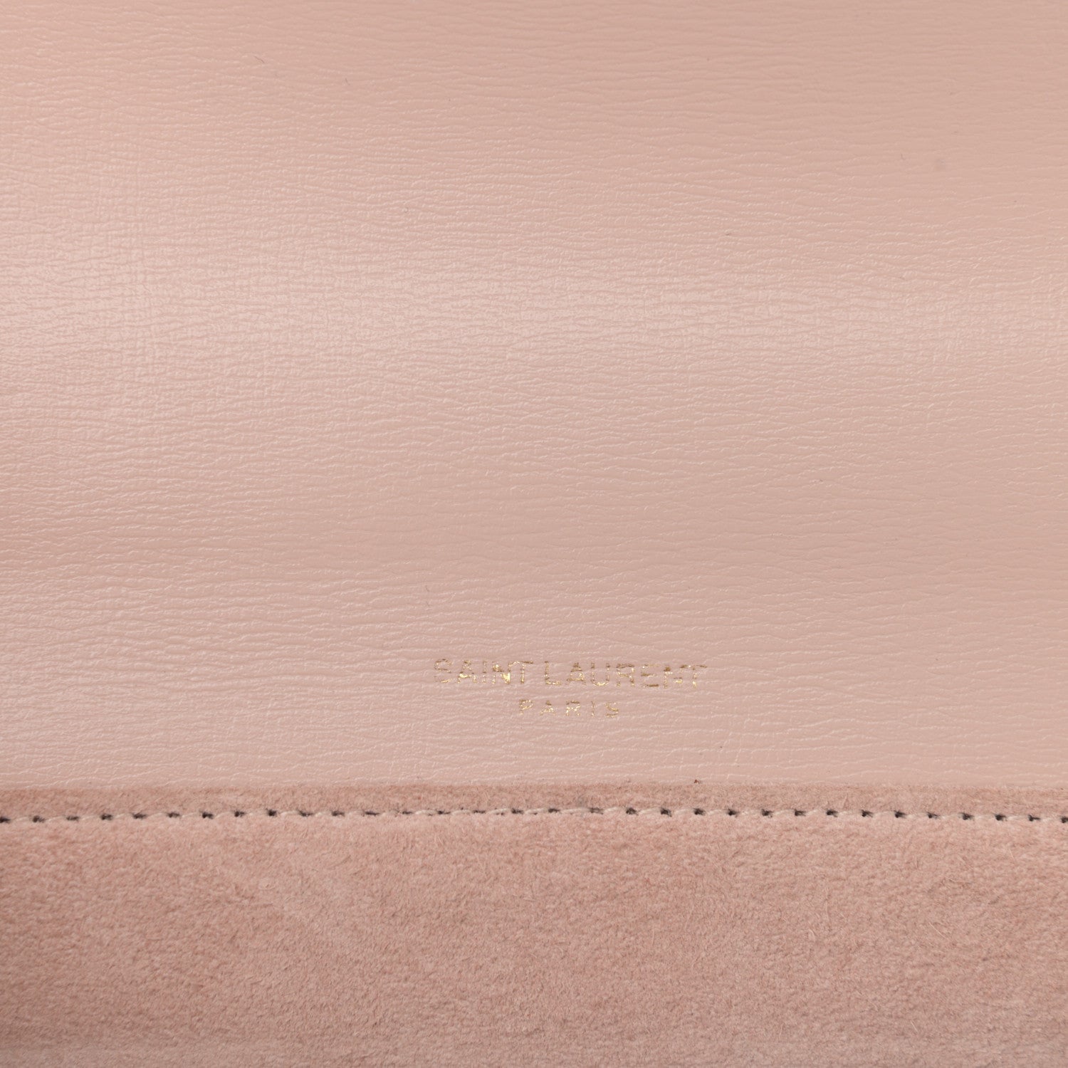 Saint Laurent Smooth Calfskin Suede Medium Bellechasse Bag Marble Pink 7 of 13