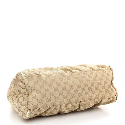 Gucci Monogram Large D Gold Hobo Gold 4 of 10