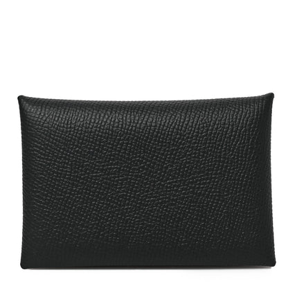 Hermes Epsom Calvi Card Case Black 1 of 6