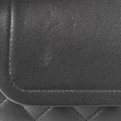 Chanel Metallic Lambskin Quilted Medium Double Flap Silver 13 of 14