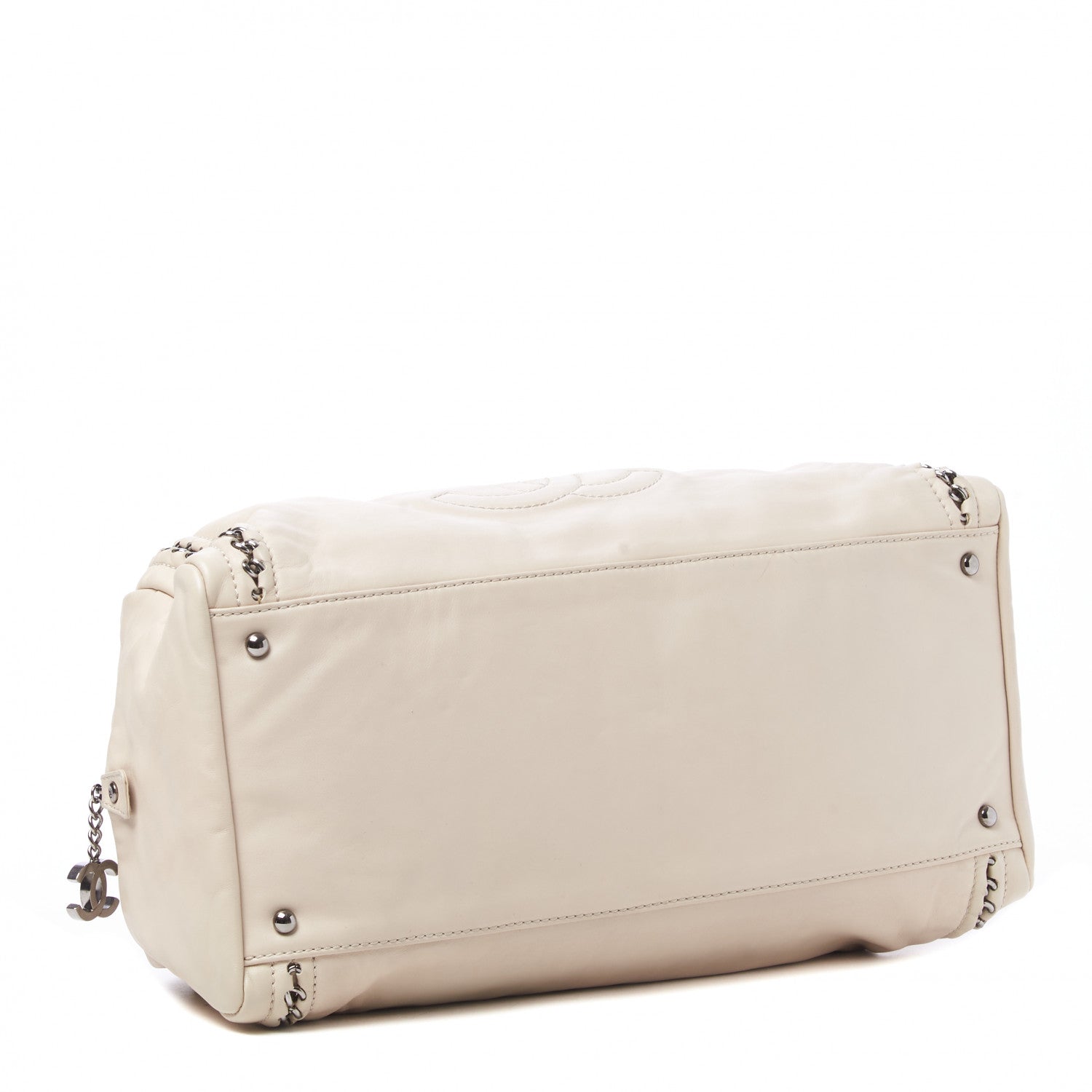 Chanel Smooth Calfskin Large Luxe Ligne Bowler Light Beige 3 of 9