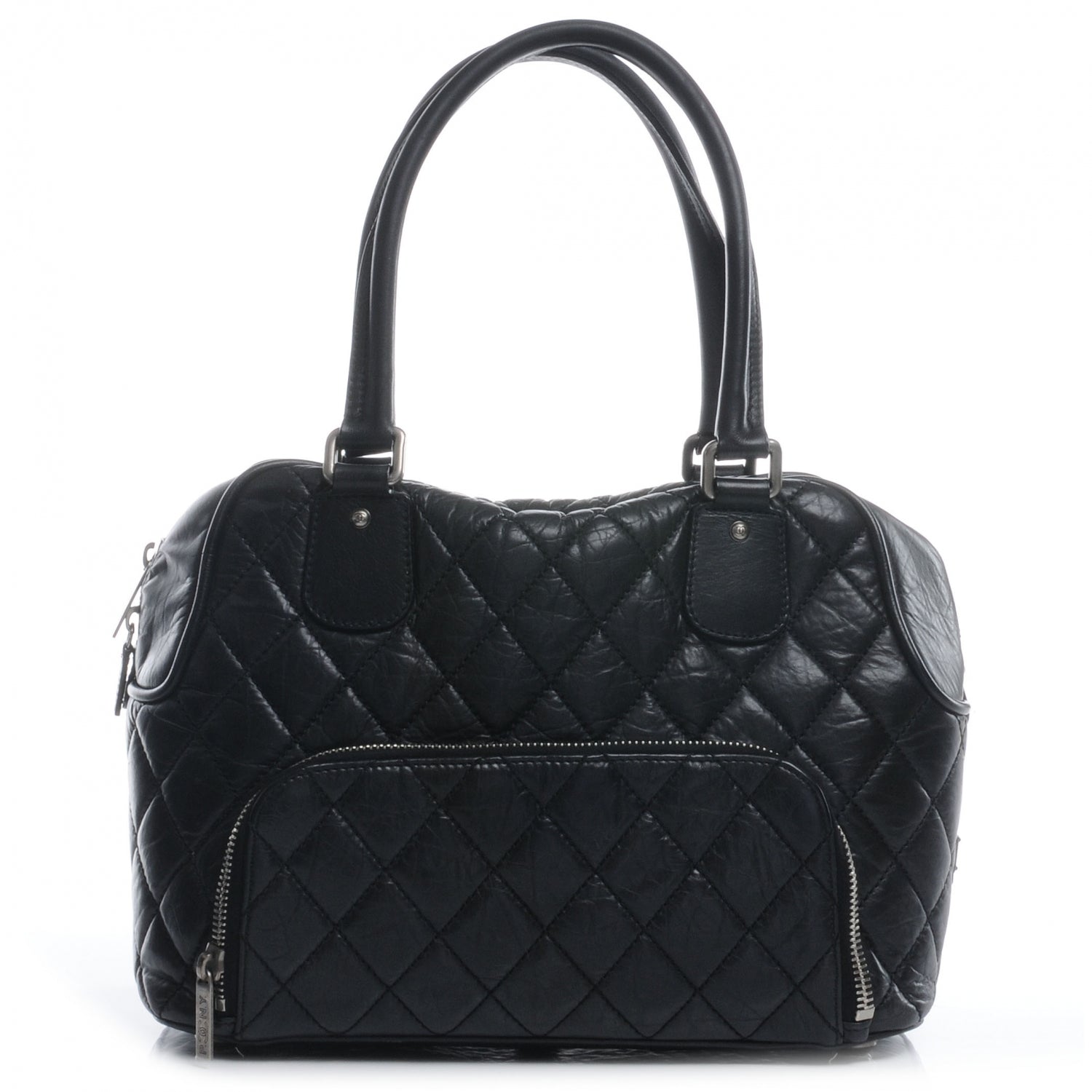 Chanel Distressed Lambskin Paris New York PNY Medium Travel Bag w Cover 1 of 8