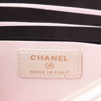 Chanel Iridescent Lambskin Quilted Classic Flat Wallet Pouch Ivory 6 of 8