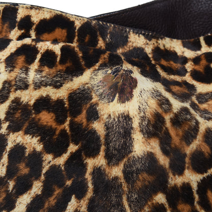 Prada Calf Hair Leopard Print Shoulder Bag Avorio 16 of 20