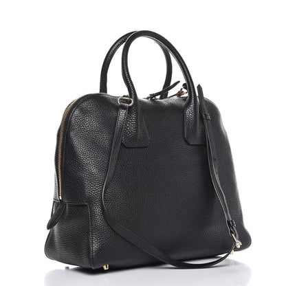 Burberry London Grainy Calfskin Medium Greenwood Bowling Bag Black 4 of 9