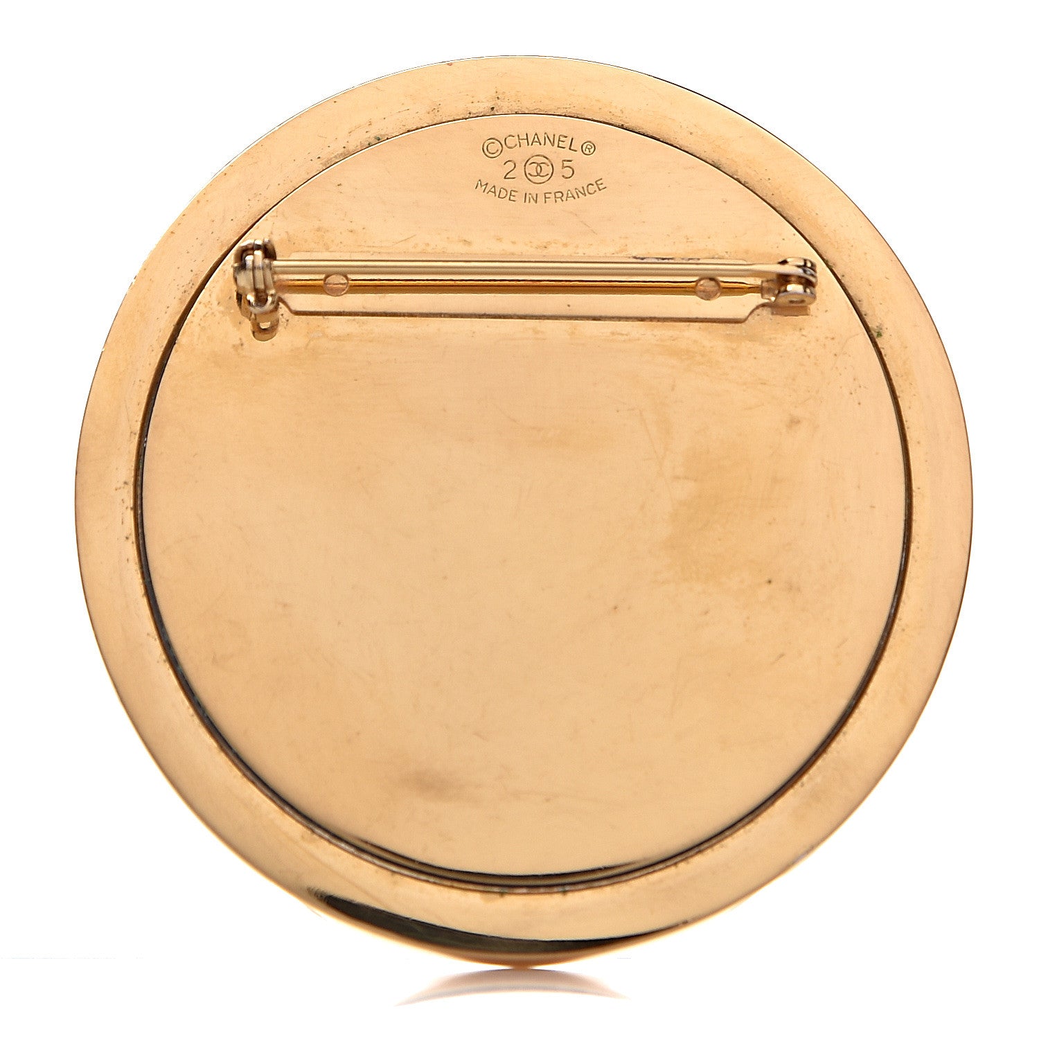 Chanel Large CC Brooch Gold 3 of 4