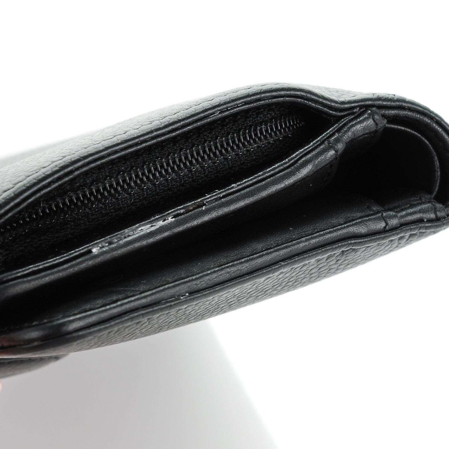 Chanel Caviar Timeless CC French Wallet Black 10 of 10