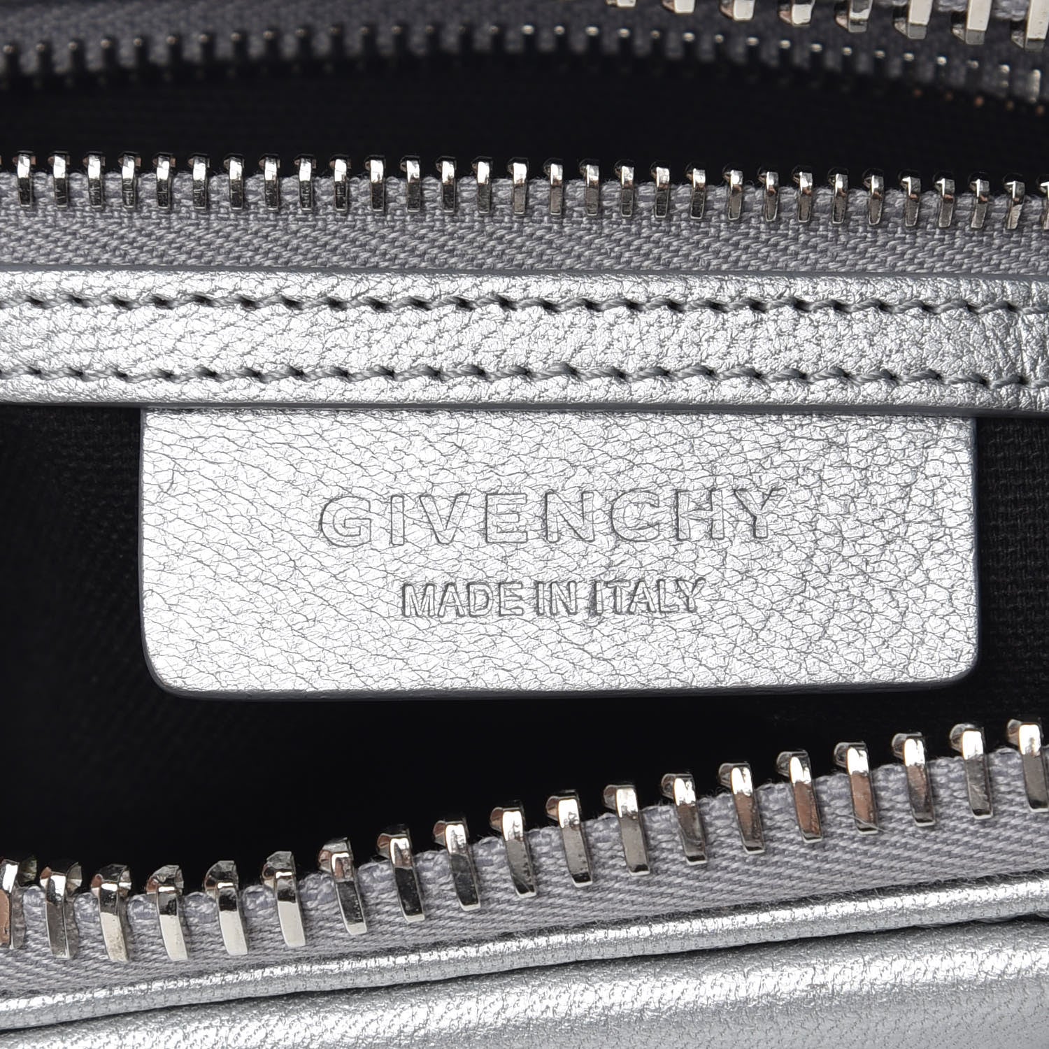 Givenchy Metallic Sugar Goatskin Mini Antigona Silver 8 of 9