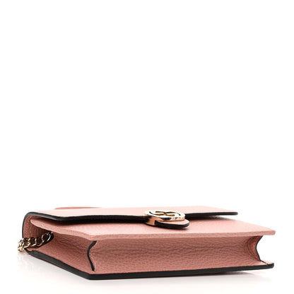 Gucci Dollar Calfskin Interlocking G Chain Wallet Soft Pink 4 of 10