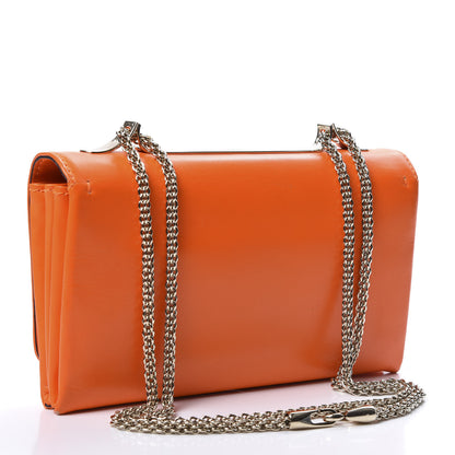 Valentino Garavani Calfskin Va Va Voom Shoulder Bag Orange 2 of 15
