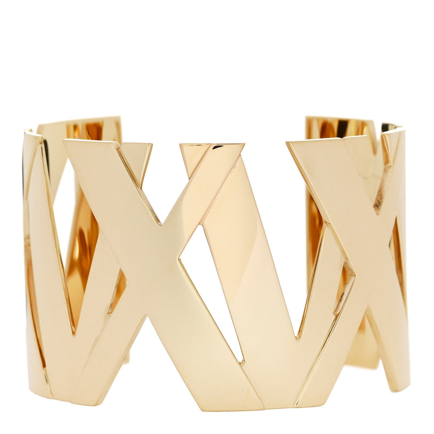Tiffany 18K Yellow Gold Wide Atlas Cuff Bracelet 1 of 3