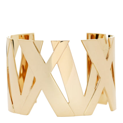 Tiffany 18K Yellow Gold Wide Atlas Cuff Bracelet 1 of 3