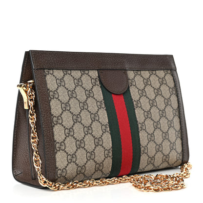 Gucci GG Supreme Monogram Web Small Ophidia Chain Shoulder Bag Brown 2 of 4